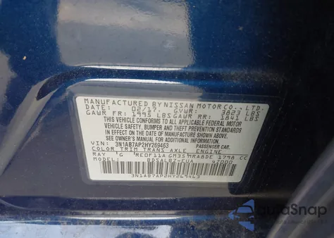 2017 Nissan Sentra S from USA, damaged, VIN 3N1AB7AP2HY269463